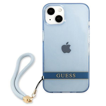 Guess GUHCP13MHTSGSB iPhone 13 6,1" niebieski/blue hardcase Translucent Stap