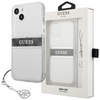 Guess GUHCP13SKB4GGR iPhone 13 mini 5,4" Transparent hardcase 4G Grey Strap Charm