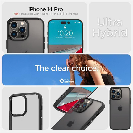 SPIGEN ULTRA HYBRID IPHONE 14 PRO FROST BLACK