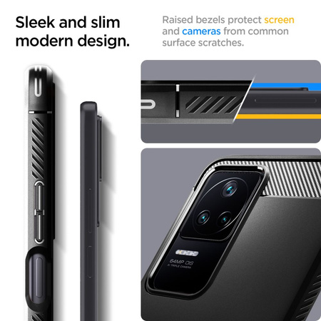 SPIGEN ETUI RUGGED ARMOR DO XIAOMI POCO F4 5G ZABEZPIECZENIE ANTYWSTRZĄSOWE