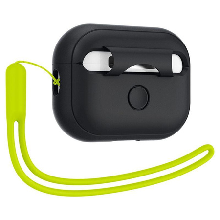 SPIGEN SILICONE FIT STRAP APPLE AIRPODS PRO 1 / 2 BLACK/PHANTOM GREEN