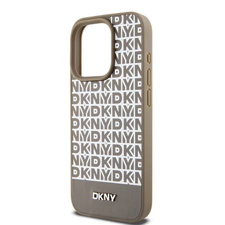 DKNY ETUI HARDCASE LEATHER PRINTED PATTERN DO IPHONE 15 PRO MAX 6.7