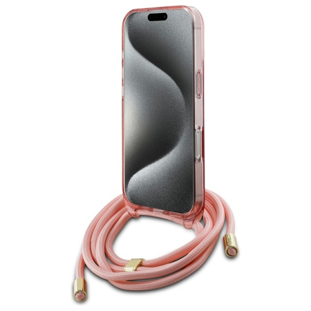 GUESS CASE HARDCASE DO IPHONE 16 PRO MAX 6.9” CROSSBODY CORD Z MAGNETEM