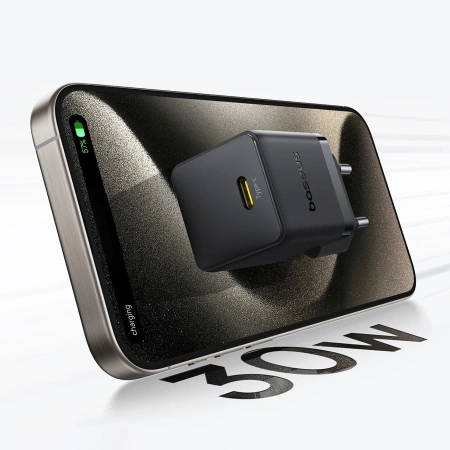BASEUS ŁADOWARKA SIECIOWA PALM 30W USB-C DO TELEFONÓW TABLETÓW Z SZYBKIM