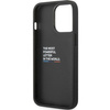 Etui BMW Leather Carbon na iPhone 13 Pro Max - czarne