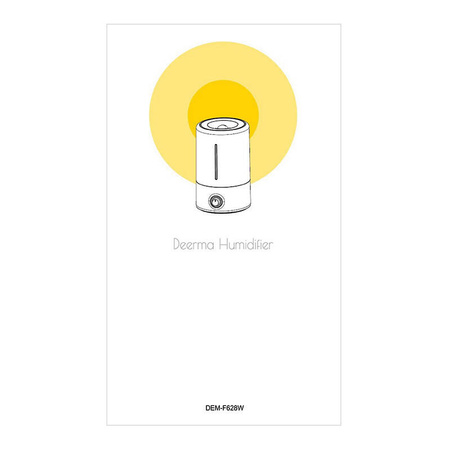 DEERMA NAWILŻACZ POWIETRZA F628W DO DOMU I BIURA 4L NISKIE ZUŻYCIE ENERGII