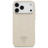 Etui Guess Triangle Logo MagSafe do iPhone 17 Pro beżowy
