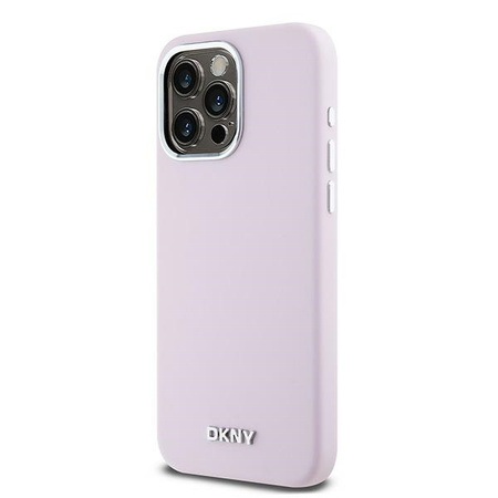 DKNY ETUI DO IPHONE 15 PRO MAX 6.7 LIQUID SILICONE DO MAGSAFE MAŁE LOGO