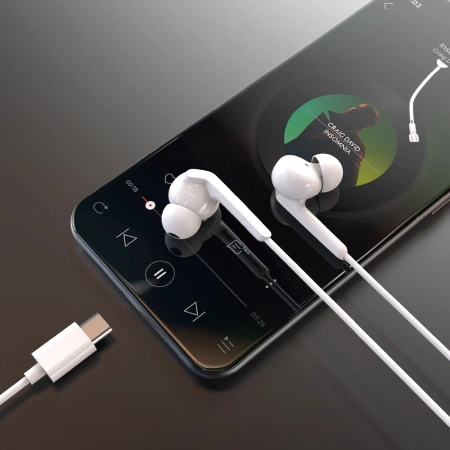 DUDAO SŁUCHAWKI X3C+ PRZEWODOWE DOKANAŁOWE USB-C 1.2M DO TELEFONÓW TABLETÓW