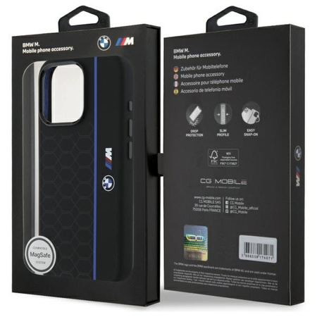 BMW POKROWIEC HARDCASE DO IPHONE 16 PRO MAX 6.9 DO MAGSAFE SILIKON HEXAGON