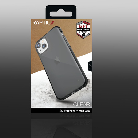 Raptic X-Doria Clear Case etui iPhone 14 Plus pancerny pokrowiec szary