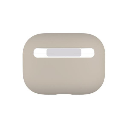 Etui Uniq Lino na AirPods Pro Silicone - beżowe