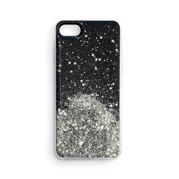 Wozinsky Star Glitter błyszczące etui pokrowiec z brokatem Samsung Galaxy A72 4G czarny