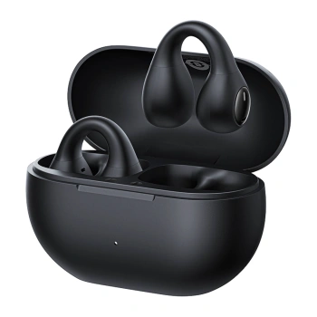 Słuchawki Baseus Bass 15 Clip OWS bezprzewodowe z kablem Baseus Simple USB-C 3A 30cm - czarne