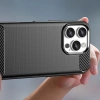 HURTEL ETUI SILIKONOWE CARBON CASE DO IPHONE 16 PRO MAX ANTYPOŚLIZGOWE