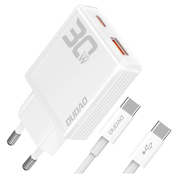 DUDAO ŁADOWARKA 30W GAN DO TELEFONÓW SAMSUNG IPHONE SZYBKIE ŁADOWANIE USB-C