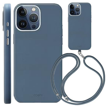 UNIQ etui Coehl Muse iPhone 15 Pro 6.1" Magnetic Charging niebieski/sapphire blue