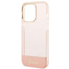 Guess GUHCP14LHGCOP iPhone 14 Pro 6,1" różowy/pink hardcase Translucent
