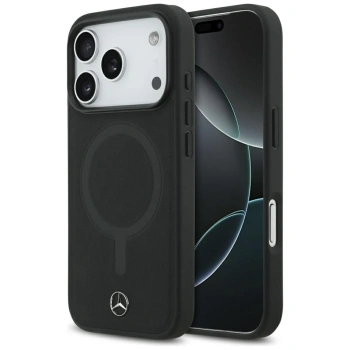 MERCEDES ETUI SKÓRZANE PLAIN SMOOTH LEATHER DO IPHONE 17 PRO