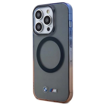 Etui BMW Gradient Bumper MagSafe na iPhone 15 Pro Max - szare