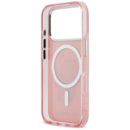Etui Karl Lagerfeld Karl & Choupette Back MagSafe do iPhone 17 Pro różowy