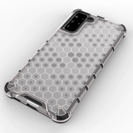 HURTEL HONEYCOMB PANCERNE ETUI DO SAMSUNG GALAXY S21 PLUS 5G Z ŻELOWĄ RAMKĄ
