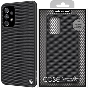 Nillkin Textured Case wytrzymałe wzmocnione etui z żelową ramką i nylonem na tyle Samsung Galaxy A72 4G czarny