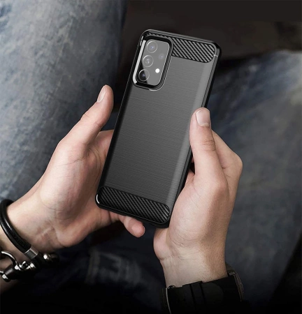 HURTEL CARBON CASE ETUI POKROWIEC DO SAMSUNG GALAXY A72 4G ELASTYCZNE