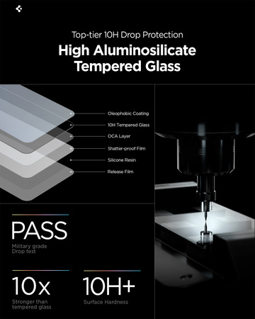Spigen Glass tR EZ Fit Pro HD (Privacy) 2 Pack, transparency - Samsung Galaxy S26+