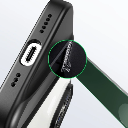 UGREEN KICKSTAND ETUI DO IPHONE 14 PRO Z ŻELOWĄ RAMKĄ I SZTYWNĄ KONSTRUKCJĄ