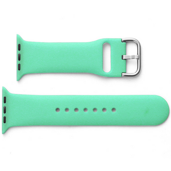 Silicone Strap APS silikonowa opaska do Watch 8 / 7 / 6 / 5 / 4 / 3 / 2 / SE (41 / 40 / 38mm) pasek bransoleta do zegarka miętowy