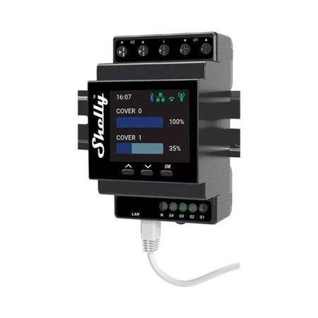 SHELLY PRO DUAL COVER PM STEROWNIK NA SZYNĘ DIN DO INTELIGENTNEGO DOMU
