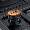 MCDODO MOCNA SZYBKA ŁADOWARKA SAMOCHODOWA MIERNIK 3X USB USB-C 100W LED