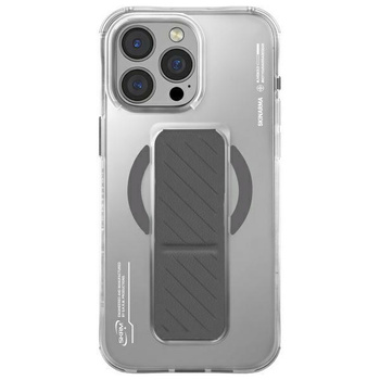 Skinarma etui Axon iPhone 16 Pro Max     6.9 Magnetic Charging + Grip Stand titanium