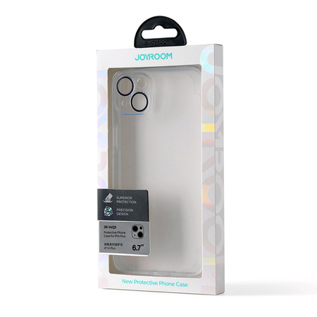 Joyroom 14Q Case etui iPhone 14 Plus obudowa pokrowiec z osłoną na aparat przezroczysty (JR-14Q3 transparent)