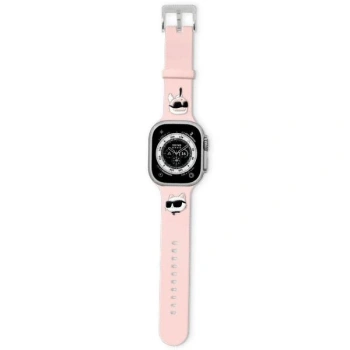 KARL LAGERFELD PASEK DO APPLE WATCH 42/44/45/49MM KARL&CHOUPETTE RUBBER 3D