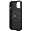 Etui BMW BMHMP14M22PTDK iPhone 14 Plus 6,7" czarny/black Leather Stamp Tricolor Magsafe