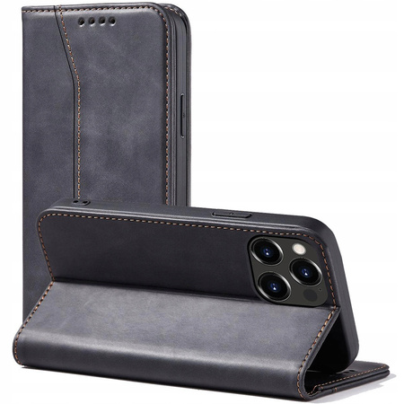 HURTEL ETUI MAGNETYCZNE Z KLAPKĄ DO IPHONE 14 PRO MAX Z FUNKCJĄ PODSTAWKI