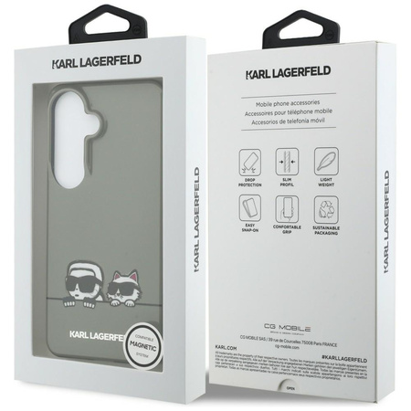 Etui Karl Lagerfeld IML Peekaboo         Karl&Choupette MagSafe do Samsung Galaxy S26 czarny