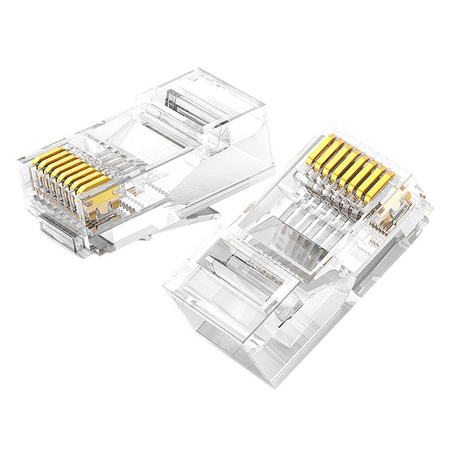 UGREEN WTYCZKA RJ45 CAT 6 DO SIECI ETHERNET KOMPUTER 10-PAK PRZEZROCZYSTA
