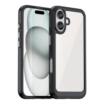 HURTEL ETUI OUTER SPACE CASE DO IPHONE 16 Z ŻELOWĄ RAMKĄ IDEALNE DO OCHRONY