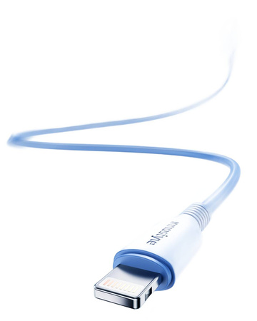 INNOSTYLE JAZZY KABEL USB-C LIGHTNING MFI SZYBKIEGO ŁADOWANIA DO IPHONE KEVLAR 1M NIEBIESKI
