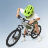 Kask rowerowy Rockbros TT-32004 Shark dziecięcy z odpinaną szczęką rozmiar M (54-58) - zielony