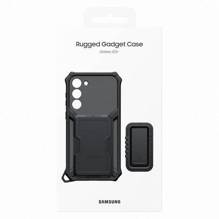 Samsung Rugged Gadget Case etui Samsung Galaxy S23+ pancerny pokrowiec ring holder podstawka szare (EF-RS916CBEGWW)