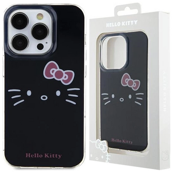 Etui Hello Kitty IML Kitty Face na iPhone 14 Pro Max - czarne