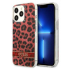 Guess GUHCP13LHSLEOR iPhone 13 Pro / 13 6,1" czerwony/red hardcase Leopard