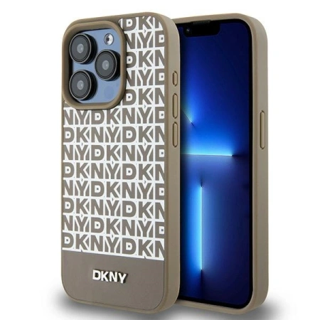 DKNY ETUI HARDCASE LEATHER PRINTED PATTERN DO IPHONE 15 PRO MAX 6.7