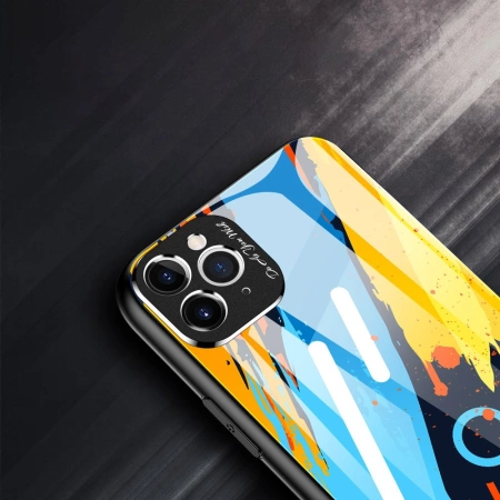 HURTEL COLOR GLASS CASE POKROWIEC DO IPHONE 11 PRO MAX ZE SZKŁA HARTOWANEGO