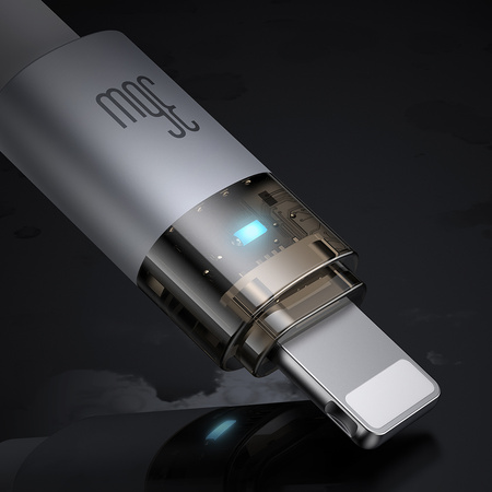 MCDODO KABEL USB-C SZYBKIE ŁADOWANIE DO IPHONE LIGHTNING 36W 1M LED BIAŁY