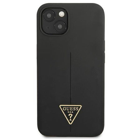 Guess GUHCP13SSLTGK iPhone 13 mini 5,4" czarny/black hardcase Silicone Triangle